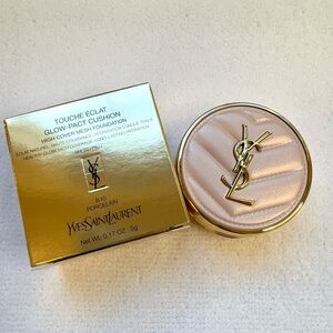 YSL Touche Eclat Glow-Pack Pink Cushion Foundation Mini Sampler Compact 5g